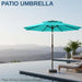 9Ft 2-Tiers Patio Umbrella,Outdoor Market Table Umbrella with Push-Button Tilt & Crank | UV Protection,Suit for Backyard,Garden,Pool,Deck