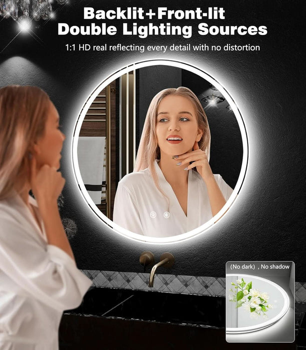 40 Inches LED Vanity Mirror Dimmable TemperedGlass