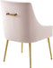 Discern Upholstered Performance Velvet Dining Chair, Pink