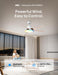 DREO Smart Ceiling Fan with Lights, 52 Inch, 12 Speeds & 3 Fan Modes, RGBIC Light for Living Room, Dimmable, 22Db Quiet DC Motor, Remote/App/Alexa Control, White Ceiling Fans Indoor, 2026 Upgraded