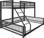 Twin XL Over Queen IndustrialStrength Metal BedFrame