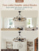 Powrify 36 Inch Industrial Farmhouse CeilingFan Light