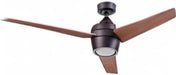 Ceiling Fans Eamon Modern 52 Inch Ceiling Fan with Light, Remote Control Fan, LED Indoor Fan with 3 Blades, Brown Maple and Black Blade Finish Options, Bronze (50603-01)