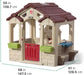 Charming Cottage Kids Playhouse, Indoor and Outdoor Clubhouse Playset, Interactive Sounds, Toddlers 2+ Years Old, Easy to Assemble