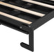Black Twin Murphy Bed Featuring Integrated Lighting