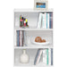 Pasir 3-Tier Open Shelf Bookcase, Plain White