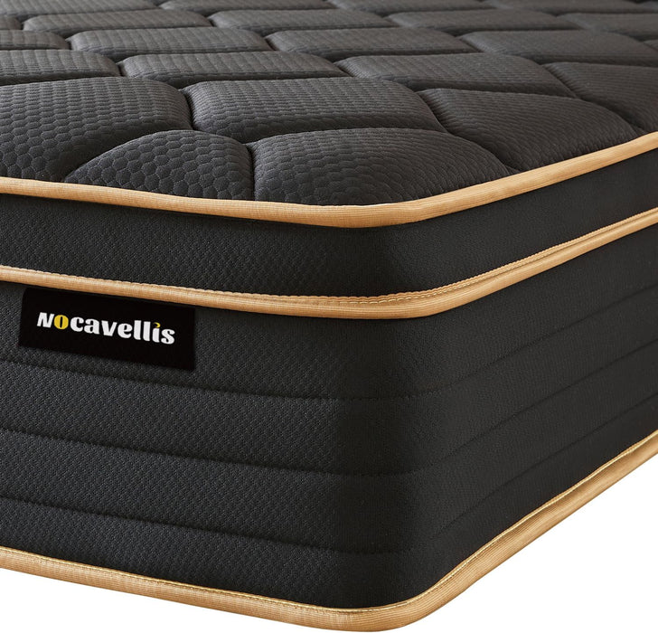 Twin Mattress 10 Inch Twin Size Mattresses in a Box Spring Hybrid Twin Bed Memory Foam Mattress Comfort Breathable Fabric Cooling Gel Pressure Relief, Medium Firm