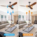 Precision Engineered Solid Wood Ceiling Fan Walnut