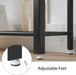 40" Industrial Console Table, 3 Tier Entryway Table with Storage Shelf, Narrow Sofa Table for Living Room, Hallway, Entrance Hall, Corridor, Bedroom, Greige and Black ULNT081B02
