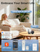42In Smart Ceiling Fans with Lights Remote,Control via Voice Alexa App,Quiet DC Motor,Flush Mount Low Profile Ceiling Fan for Modern Bedroom,Patio,Outdoor Indoor,Black&Brown,6 Speed,Dimmable,5 Blade