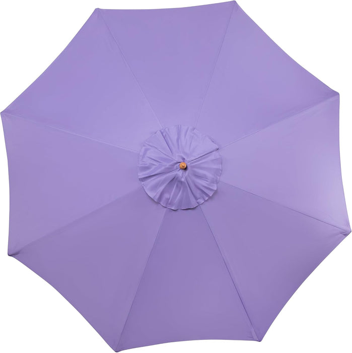 Outdoor Patio Market Umbrella with Wooden Pole - 8.5' - Purple