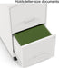 2-Drawer Vertical Mobile File Cabinet, Letter Size, Pearl White, 18-Inch-D (19634)