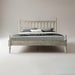 Queen Size Bed Frame, Solid Wood Platform Bed with Headboard & Footboard, Central Metal Legs, 12 Sturdy Slatted Base, Anti-Noise & Slip-Free, No Box Spring Needed, Weathered Gray Oak Finish WCQ-34