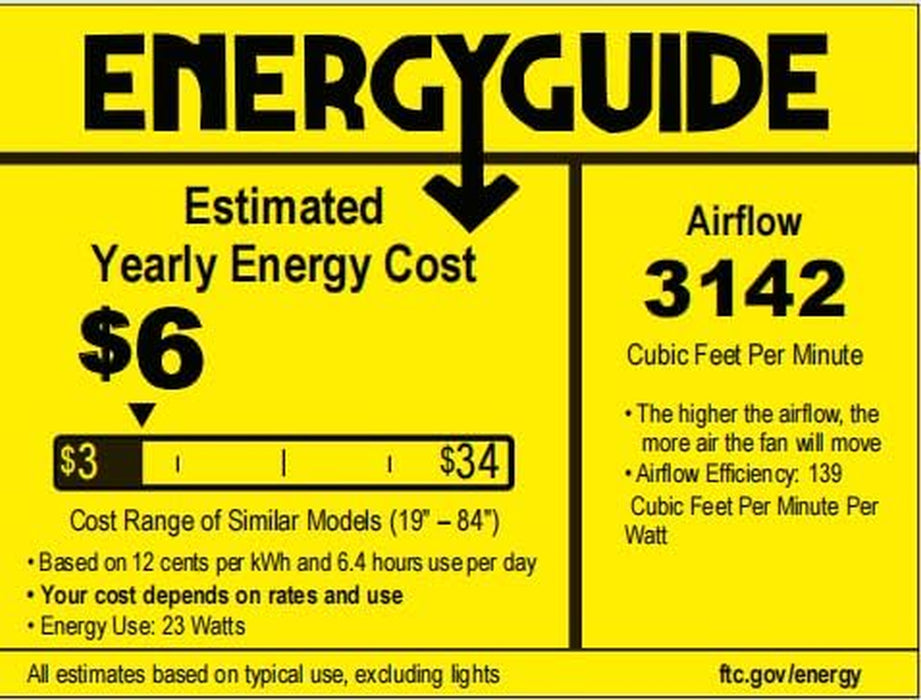 42 Inch Black Ceiling Fan without Light, Bedroom Ceiling Fan No Light, 6 Blades, Quiet Reversible DC Motor, 6-Speeds, Small Ceiling Fan for Bedroom, Living Room, Patio, Indoor/Outdoor Use