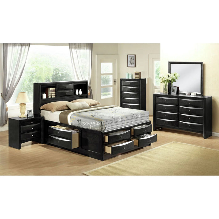 Dana Queen 5PC Bedroom Set in Black