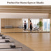 Full Length Stand up Mirror on Wheels,75''L×95''W,Large Tri-Fold Floor Mirror with Stand,Movable 3-Way Full Length Standing Mirror for Gym, Dance Studio, Fitness Room, and Home (Silver)
