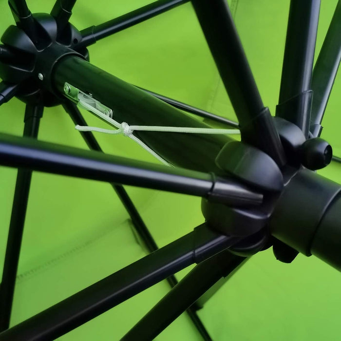 9Ft Patio Umbrella Outdoor Table Umbrella with 8 Rib Grass Green