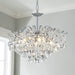 Modern K9 Crystal Chandelier Chrome Finish DiningRoom