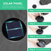 9FT Outdoor Patio Umbrella with Solar Lights, LED Lighted Pool Umbrella with Tilt and Crank, Outdoor Table Umbrellas for Deck, Yard & Market (Dark Gray)