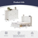White Queen Murphy Cabinet Bed With StorageDrawers
