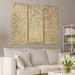 Gold Wall Art Textured Hand Painted Canvas by Martin Edwards, Triptych, 48" X 20" Each, Sunshine