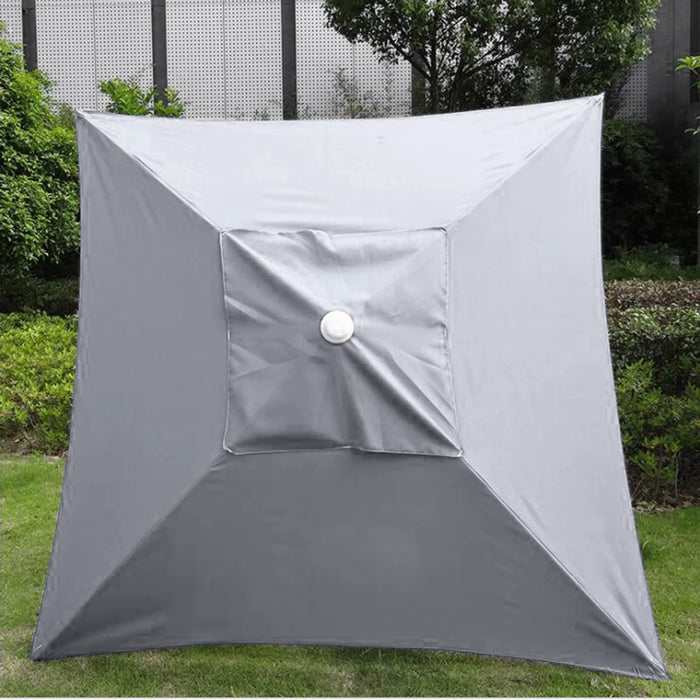 2X2M Outdoor Parasol Replacement Cloth without Stand Outdoor Garden Patio Banana Umbrella Cover Waterproof Sunshade Canopy