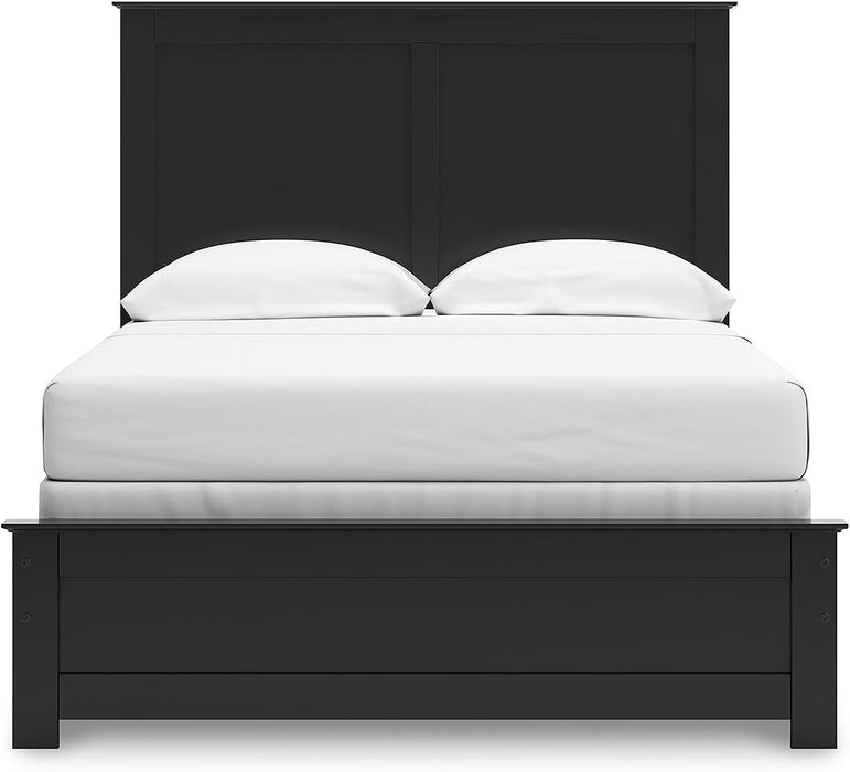 Signature Design by Ashley Maribel Transitional Full Panel Bed, Foundation or Box Spring Needed, Black