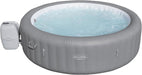 Saluspa Grenada Airjet 6 to 8 Person Inflatable Hot Tub round Portable Outdoor Spa with 190 Airjets and Energysense Energy Saving Cover, Grey