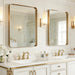 Gold Bathroom Mirrors for over Sink 22"X30" 2 Pack