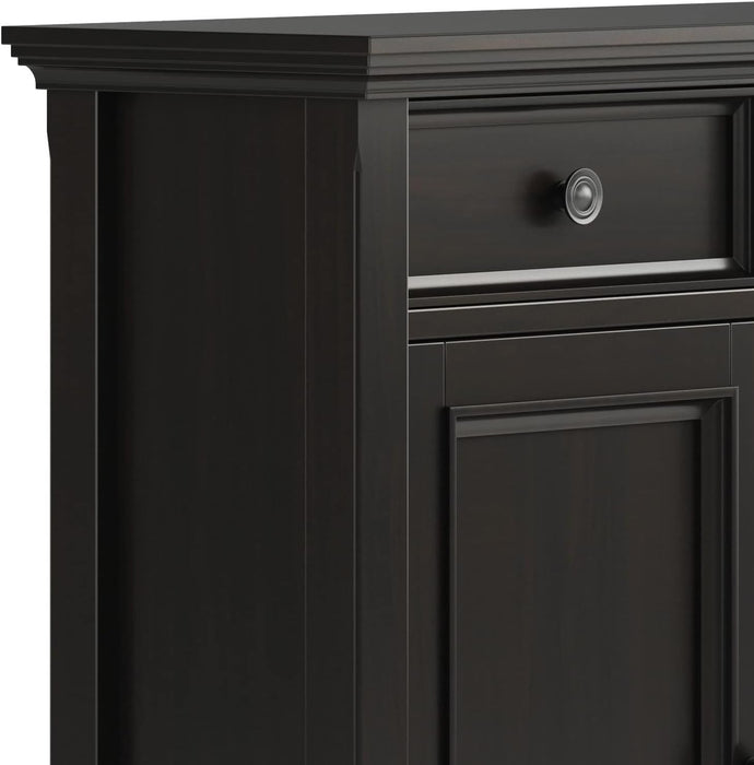 36 Inch Hickory Brown Storage Cabinet With Drawers