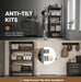 Six Tier Steel Bookshelf With Adjustable HeightControl