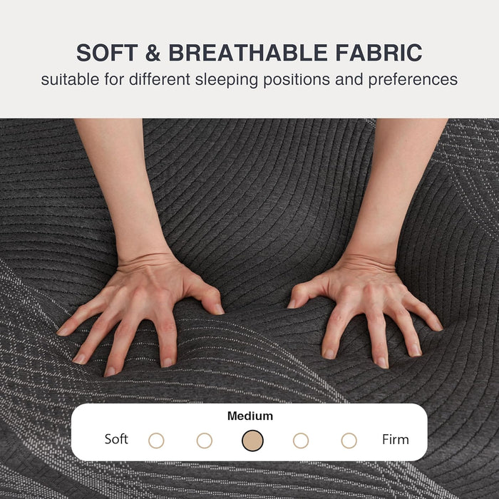 Queen Size Gel Memory Foam Mattress Thermoregulating