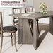 Rectangular Dining Table 70.9 Inches Grey Farmhouse
