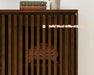 39" Walnut Narrow Sideboard Buffet Storage Cabinet for Entryway