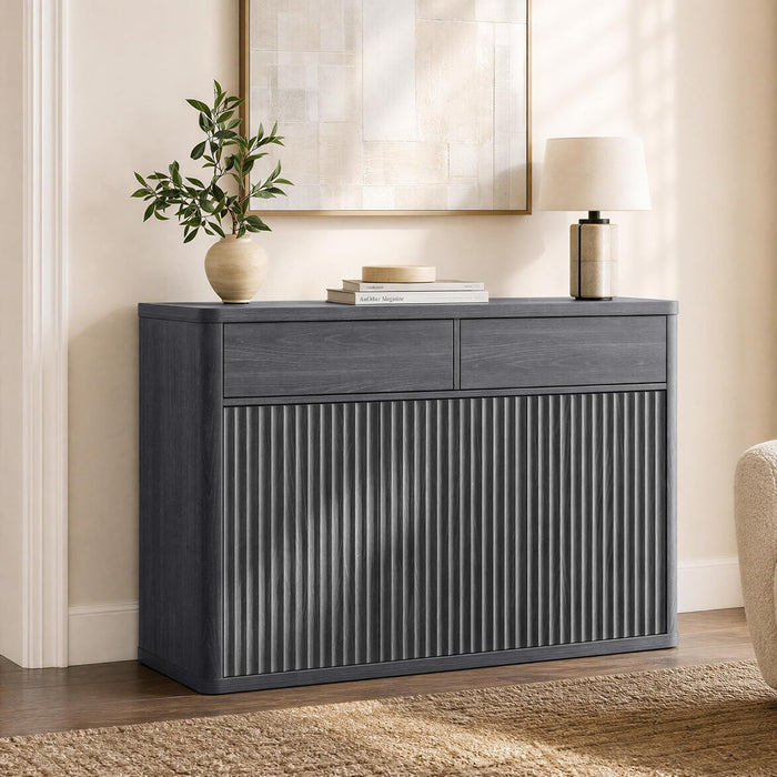 Buffet Cabinet with Storage - Storage Cabinet with Doors & Shelves | Accent Credenza Buffet Table with 2 Drawer Buffets & Sideboards for Living Room Dining Room Kitchen Entryway Office