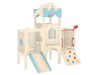 Kids Wooden Playroom Furniture Set Children Indoor Playhouse with Slide for Children Early Learning Center