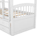 Harper&Bright Designs Twin over Twin Bunk Bed with Safety Rail, Ladder, White Twin Trundle Bed with 3 Drawers for Kids, Teens Bedroom, Guest Room Furniture