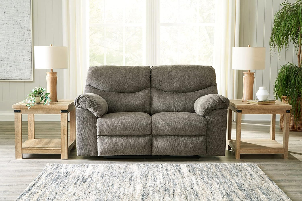 Tufted Recliner Loveseat - Light Gray