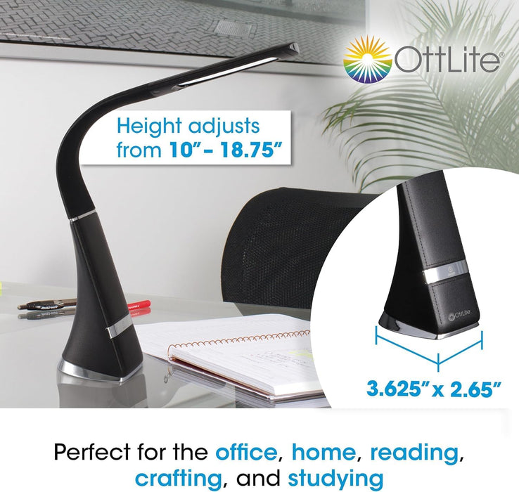 Recharge LED Desk Lamp with Clearsun LED Technology - Portable, Dimmable & Flexible Gooseneck - Travel-Friendly Task Lamp with Rechargeable Battery - for Home, Reading, Office & College Dorms