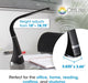 Recharge LED Desk Lamp with Clearsun LED Technology - Portable, Dimmable & Flexible Gooseneck - Travel-Friendly Task Lamp with Rechargeable Battery - for Home, Reading, Office & College Dorms