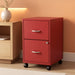 LYS SOHO File/File Mobile File Cabinet, Red