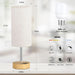 Touch Bedside Table Lamp with USB - 3 Way Dimmable Wood Lamp for Bedroom Nightstand, Desk Lamp with Charging Station for Dorm, Living Room, Office, Kids Room, Small, 14In