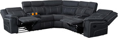 Modern 5-Seater Reclining Sectional Sofa with Storage