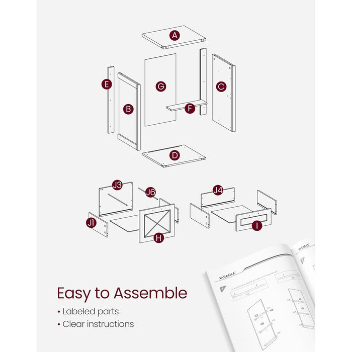 3-Drawer Farmhouse Filing Cabinet with Printer Stand