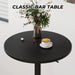 23.6'' round Pub Table, Adjustable Height Cocktail Tables for Events, Swivel High Top Table for Bistro, Kitchen, Restraurant, Indoor & Outdoor, Black