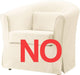 Ektorp Armchair 5 Color Cotton Cover for the IKEA Ektorp Chair Slipcover Replacement(Cotton-Grey)