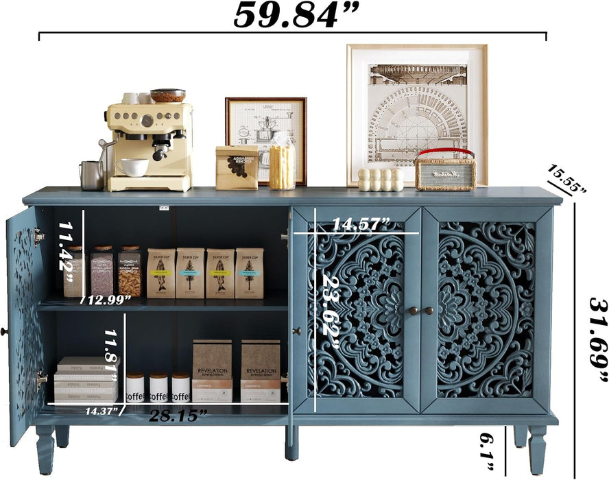 Buffet Sideboard Cabinet with Storage Accent Console Credenza