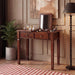 DarkCherryVanity SolidWood DeskWithFlipTop MirrorStorage