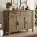 48 Inch Sideboard Buffet Cabinet with Storage, Washed Grey