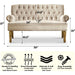 Warm Beige Hermosa Para Sala Love Seat